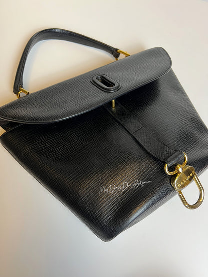 Delvaux Vintage Top Handle Black 2000's