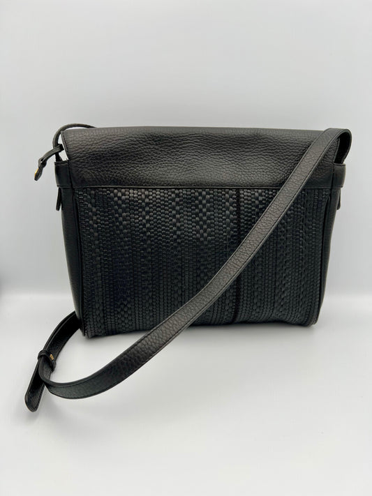 Delvaux Merlot toile de cuir shoulder/crossbody bag MM 1992