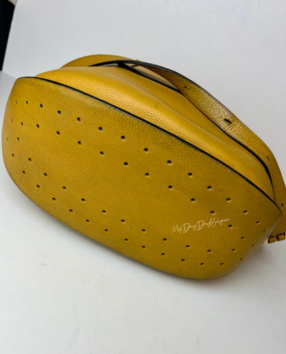 Delvaux Le Pin Crossbody / Shoulder Bag Yellow Moutarde 1972