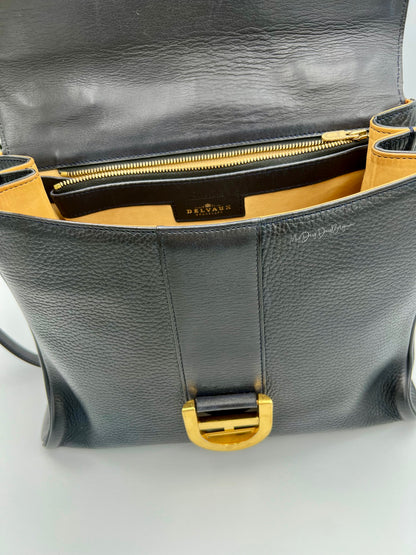 Delvaux Brillant MM in navy 1990’s