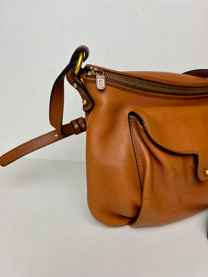Delvaux Vintage Crossbody / Shoulder Bag Camel 1990's