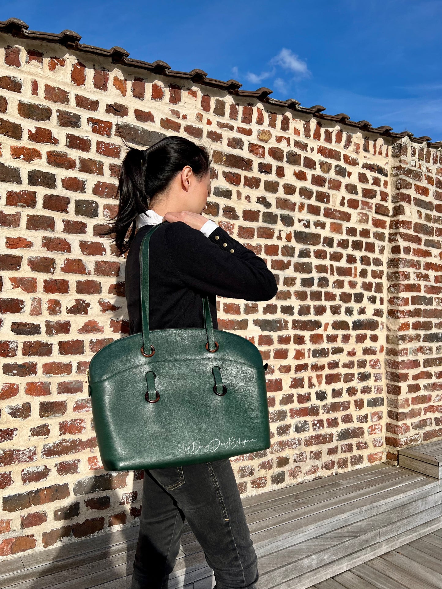 Vintage Delvaux shoulder and workbag 1993