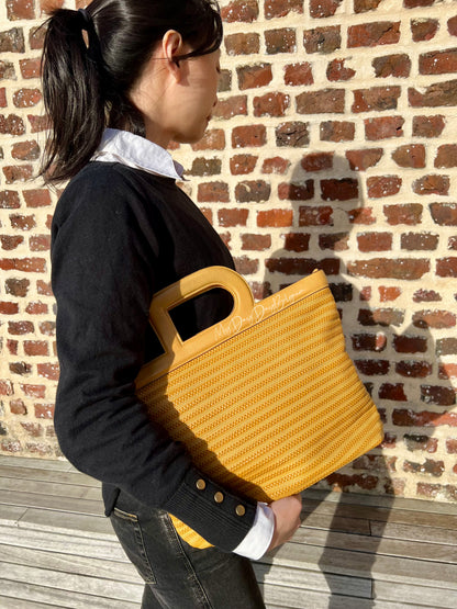 Delvaux toile de cuir top handle