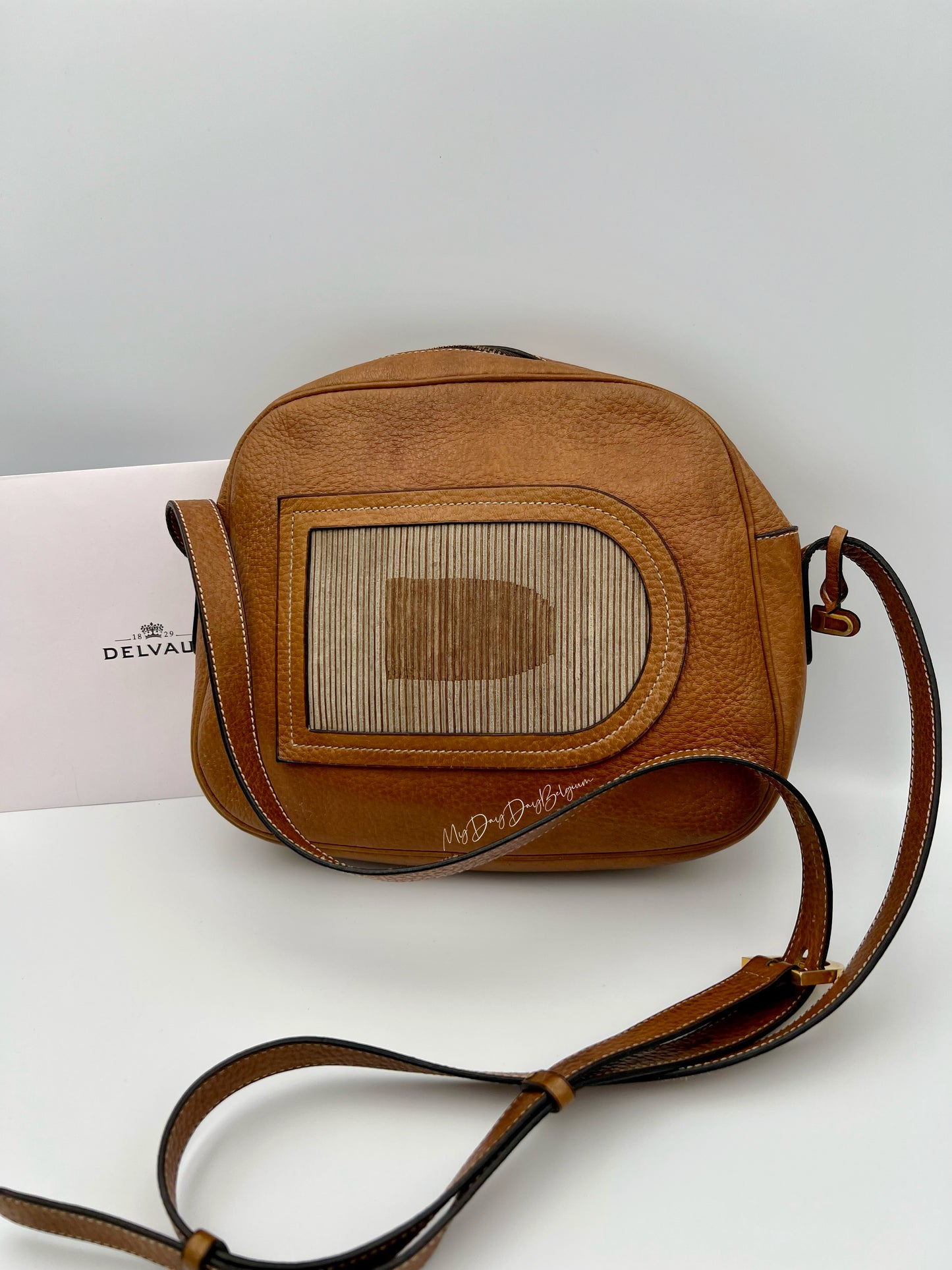 Delvaux Vintage Special Edition Crossbody / Shoulder Bag Brown 1985