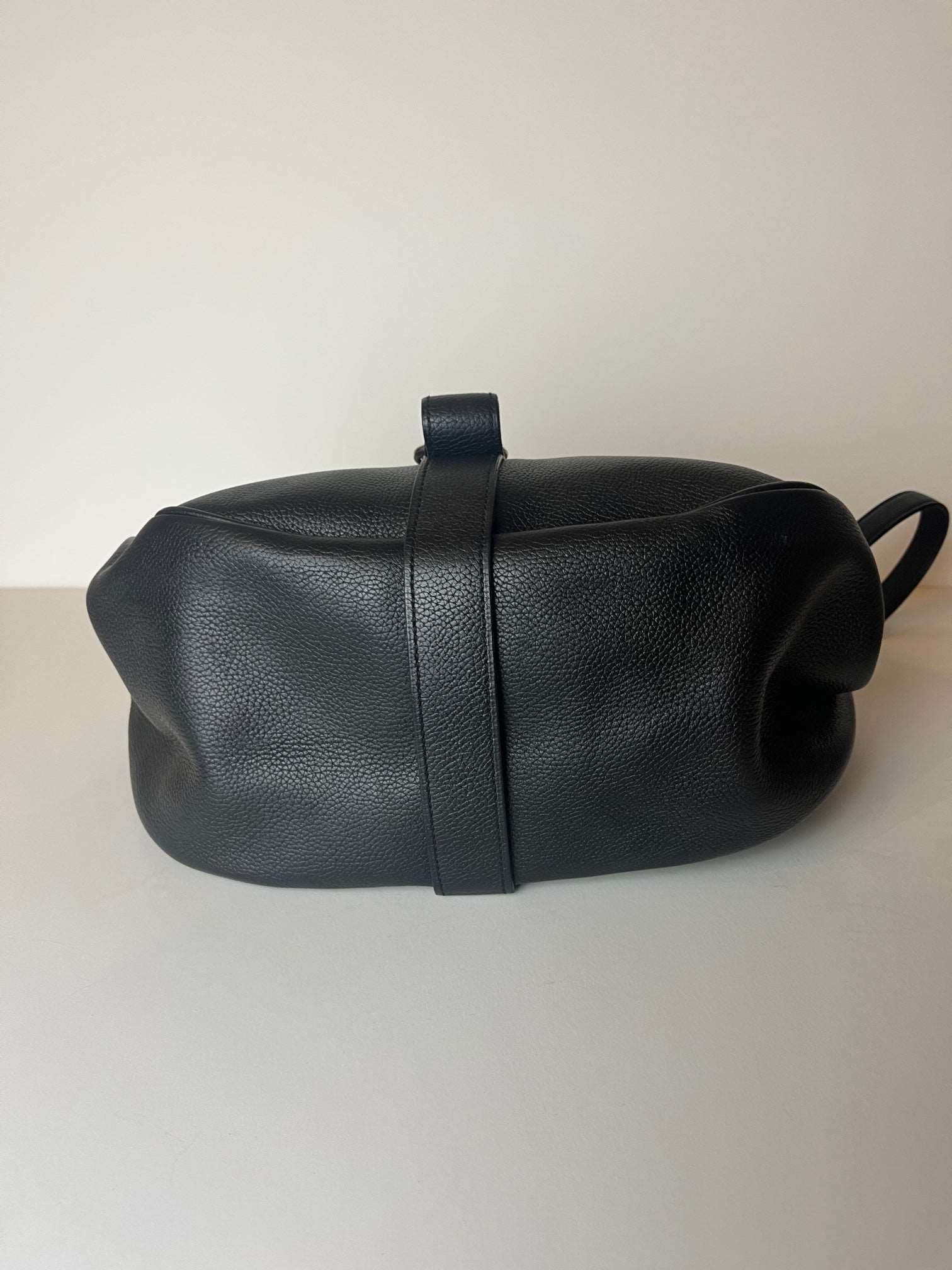 Delvaux Cerceau Grey Leather Saddle Bag