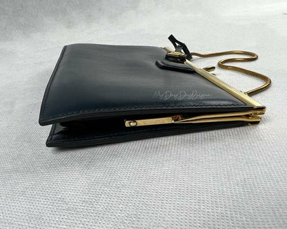 Delvaux Vintage Top Handle Navy Blue 1964