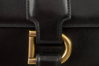 Delvaux Vintage Crossbody / Shoulder Bag Black 1986