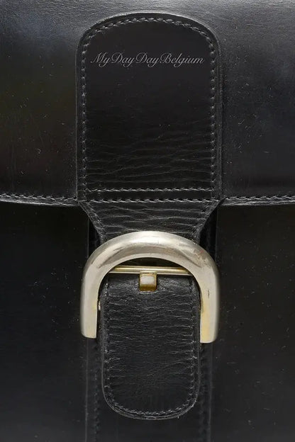 Delvaux Brillant Top Handle Black 1970's