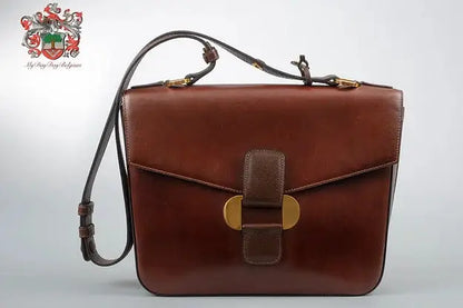 Delvaux Vintage Crossbody / Shoulder Bag Brown 1989