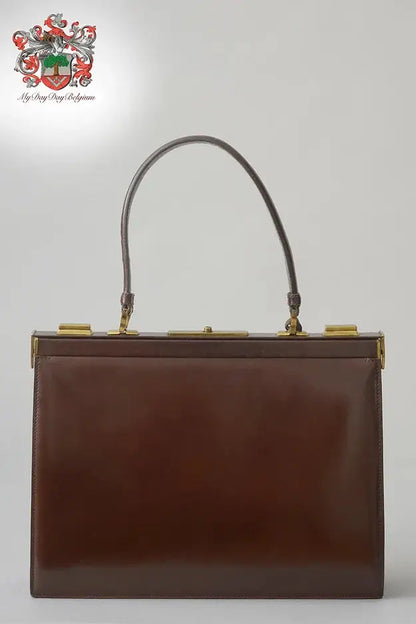 Delvaux Mon Grand Bonheur Top Handle Brown 1959