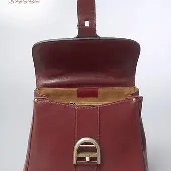 Delvaux Brillant Top Handle Red 1970's