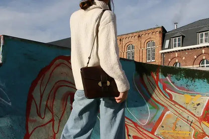 Delvaux Vintage Crossbody / Shoulder Bag Brown 1989
