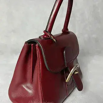 Delvaux Brillant Top Handle Red 1970's