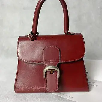 Delvaux Brillant Top Handle Red 1970's