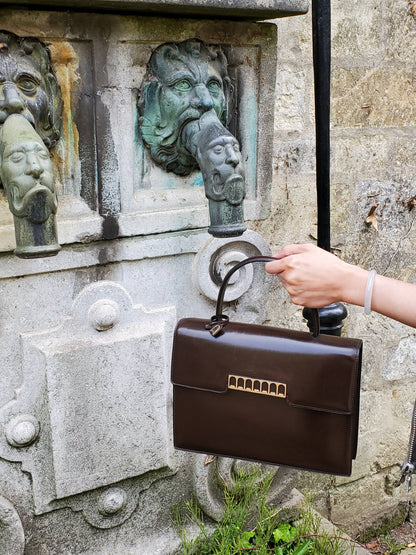 Delvaux Vintage Top Handle Handbag 1968