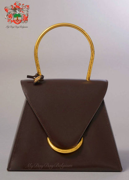 Delvaux Vintage Top Handle Brown 1996