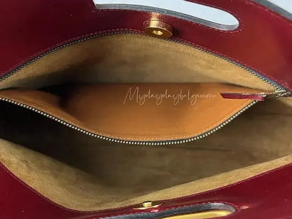 Delvaux Vintage Crossbody / Shoulder Bag Burgundy Red 1978