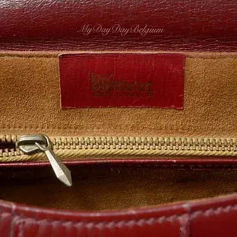 Delvaux Brillant Top Handle Red 1970's