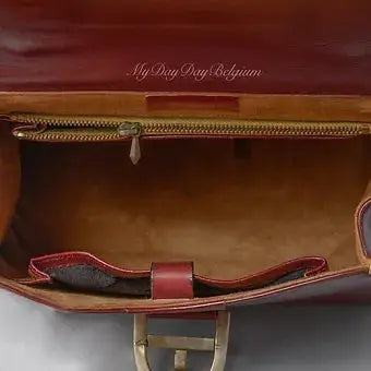 Delvaux Brillant Top Handle Red 1970's