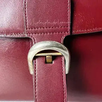 Delvaux Brillant Top Handle Red 1970's
