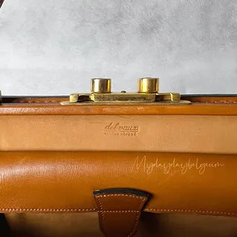 Delvaux vintage top handle handbag 1957