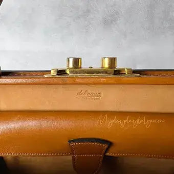 Delvaux Vintage Top Handle Camel 1957