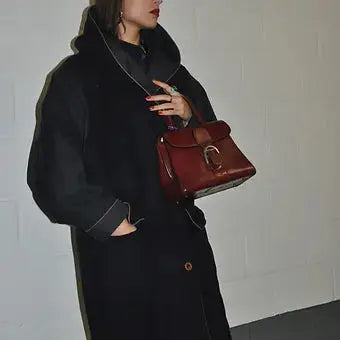 Delvaux Brillant Top Handle Red 1970's