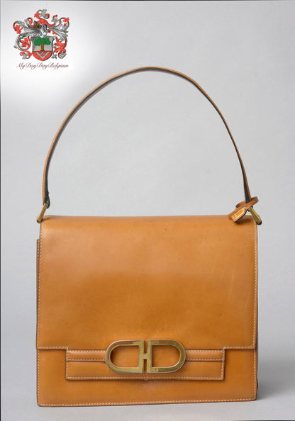Delvaux Vintage Top Handle Camel 1975