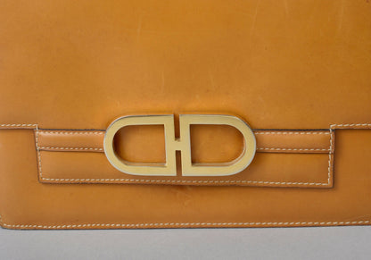 Delvaux Vintage Top Handle Camel 1975