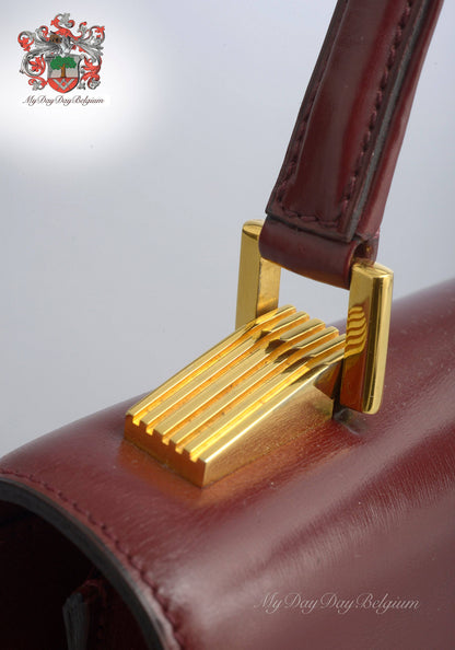 Delvaux Vintage Top Handle Handbag 1980