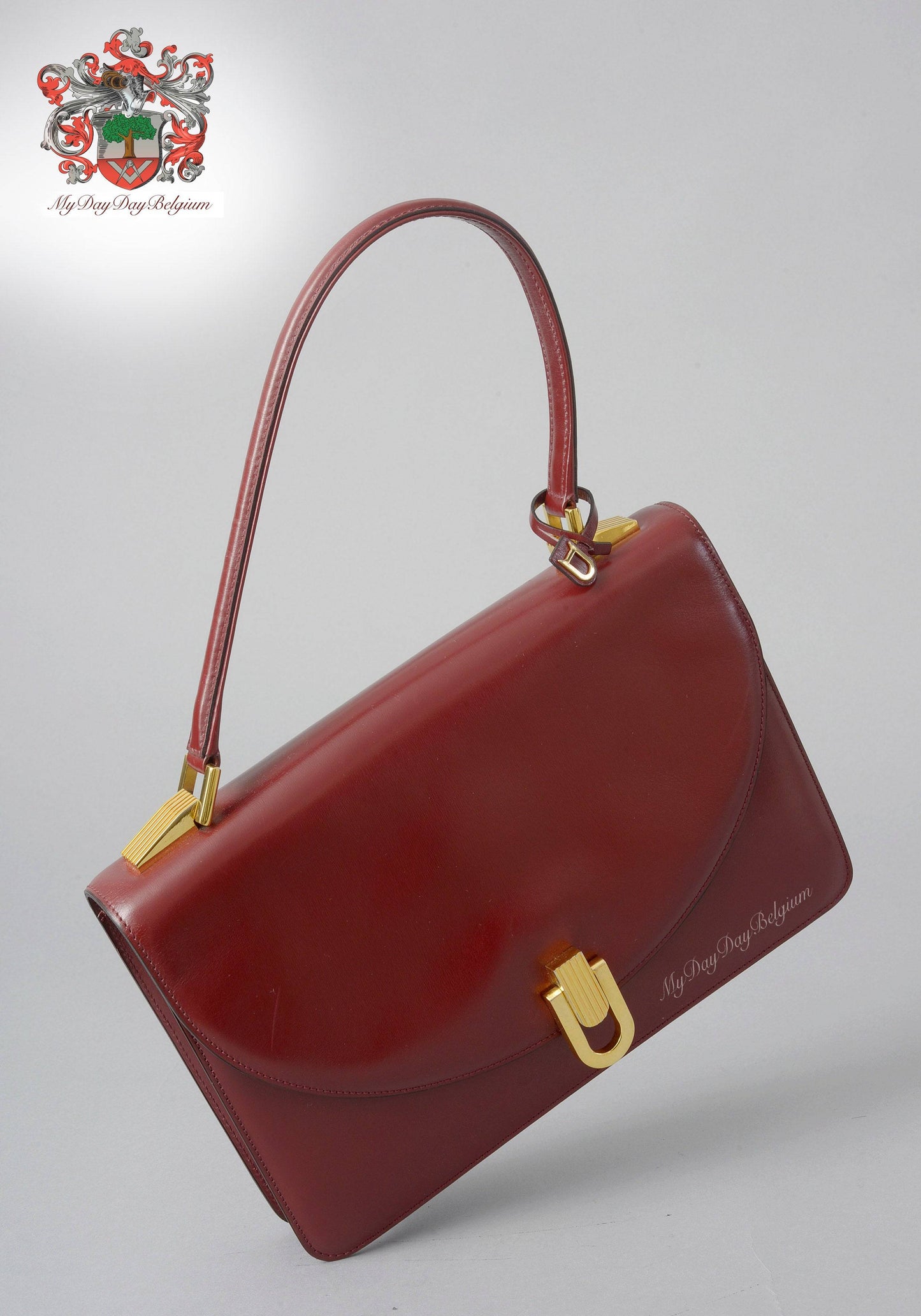 Delvaux vintage top handle handbag 1980