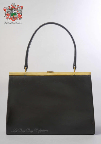 Delvaux Vintage Top Handle Black 1964