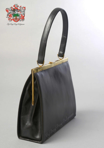 Delvaux Vintage Top Handle Black 1964