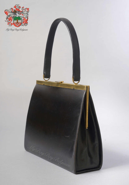 Delvaux Vintage Top Handle Black 1964