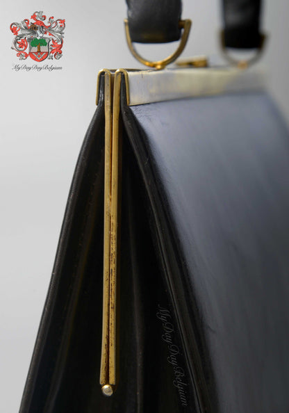 Delvaux Vintage Top Handle Black 1964