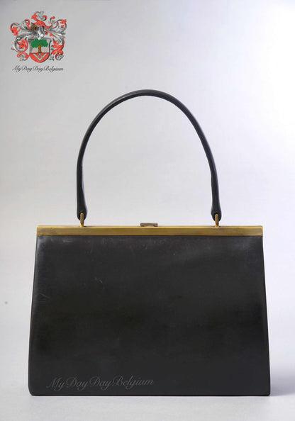Delvaux Vintage Top Handle Black 1964