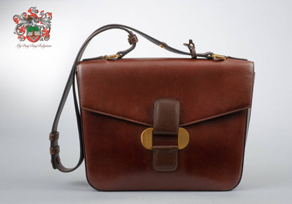 Delvaux Vintage Crossbody / Shoulder Bag Brown 1989