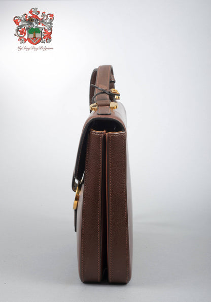 Delvaux Vintage Crossbody / Shoulder Bag Brown 1989