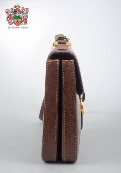Delvaux Vintage Crossbody / Shoulder Bag Brown 1989