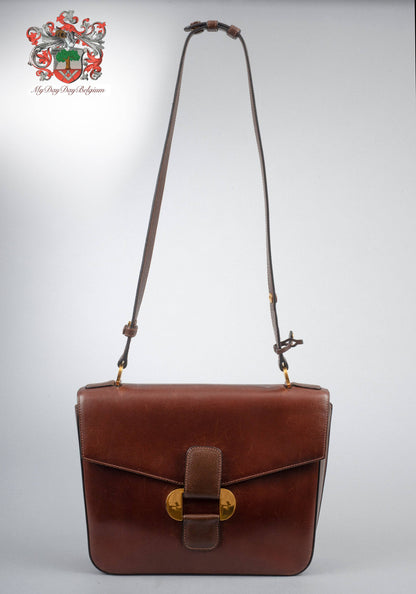 Delvaux Vintage Crossbody / Shoulder Bag Brown 1989