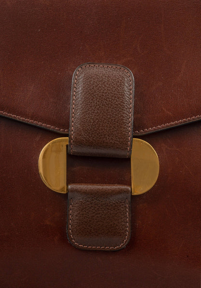 Delvaux Vintage Crossbody / Shoulder Bag Brown 1989