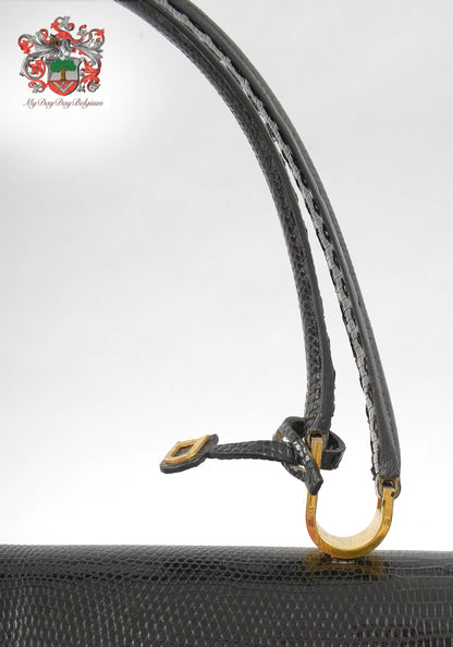 Delvaux Vintage Top Handle Black 1974