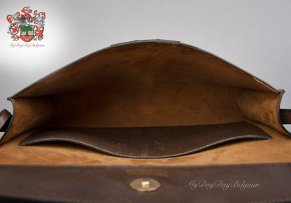 Delvaux Vintage Crossbody / Shoulder Bag Taupe 1983
