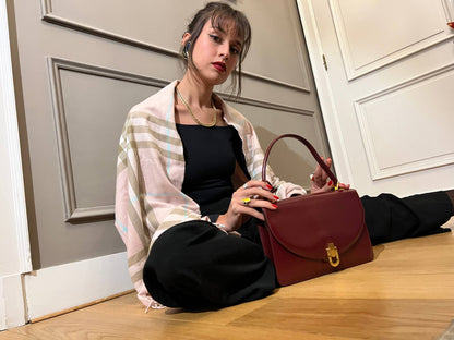 Delvaux Vintage Top Handle Handbag 1980