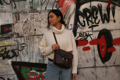 Delvaux Vintage Crossbody / Shoulder Bag Brown 1989